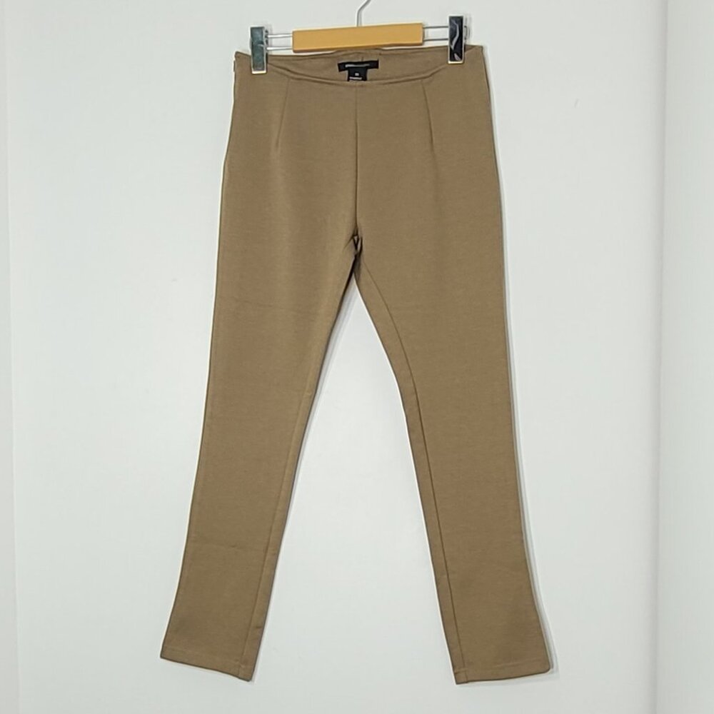 BCBGMaxAzria Caramel Side Zipper Slim Fit Ankle Leggings Business Causal Size XS